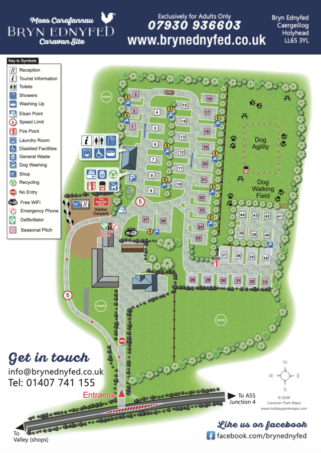 Bryn ednyfed site map 2026